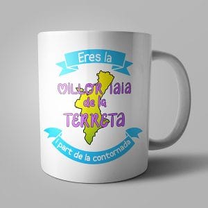 Tassa Eres la millor iaia de la terreta - Tasses en valencià - Productes en valencià - Tot en valencià