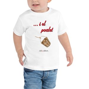 Camiseta de mànega curta bebé ...i el poalet (complementa el conjunt de samarretes On va la corda va el poal) - Camisetes en valencià - Productes en valencià - Tot en valencià